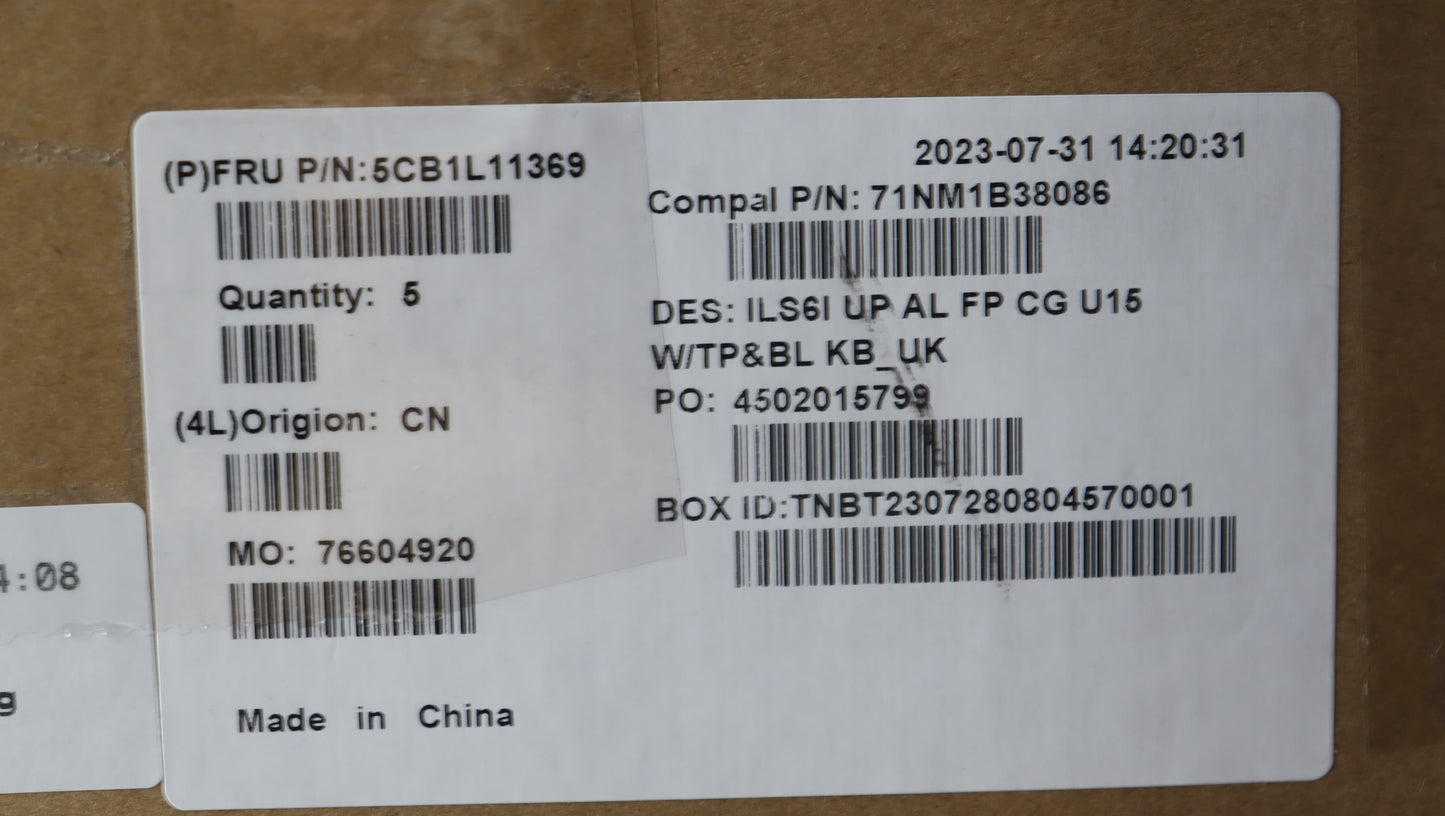 Lenovo Cover Uppercase_Uke C82Xf Fp C - 5CB1L11369