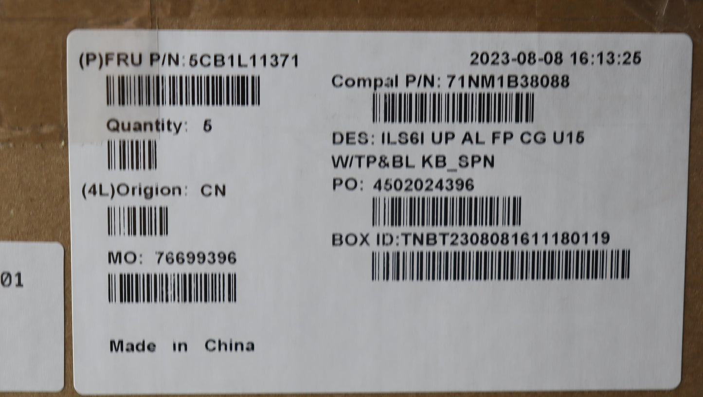 Lenovo Cover Uppercase_Spa C82Xf Fp C - 5CB1L11371
