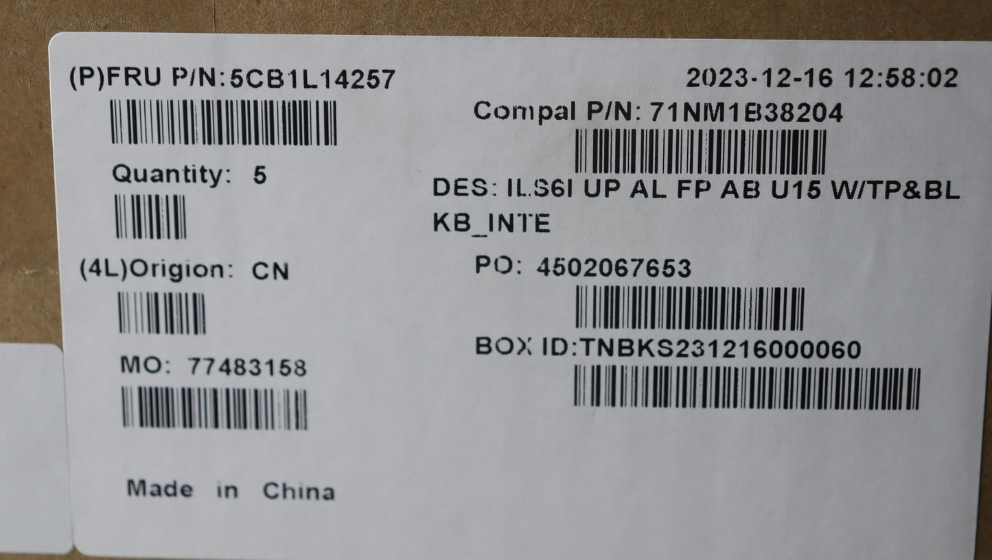 Lenovo Cover Upcase_Euroeng C82Xf Fp - 5CB1L14257