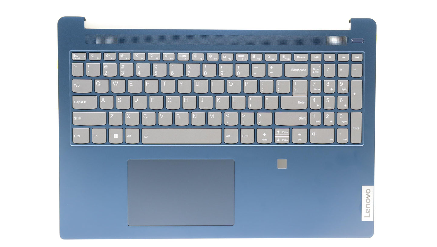 Lenovo Abyss Blue Backlit Keyboard with C-Cover, USA English, with Fingerprint Sensor - 5CB1L14286
