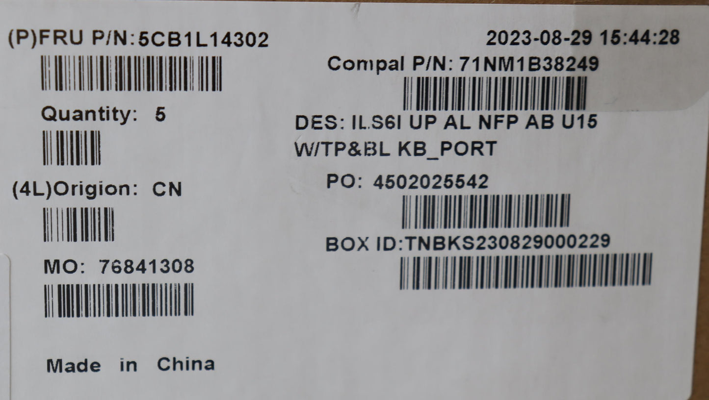 Lenovo Cover Uppercase_Por C82Xf Nfp - 5CB1L14302