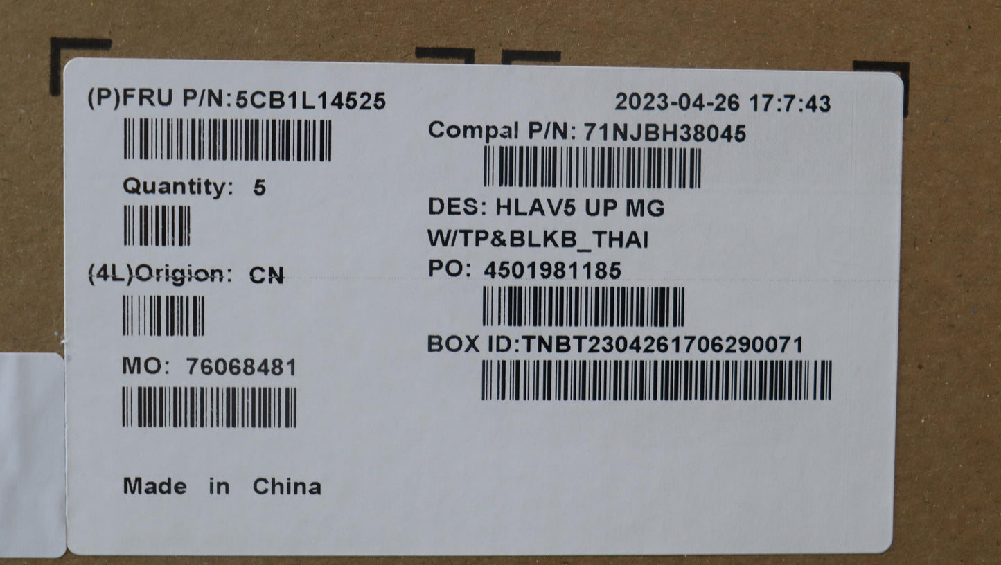 Lenovo Cover Upperassembly Thai C21Jf - 5CB1L14525