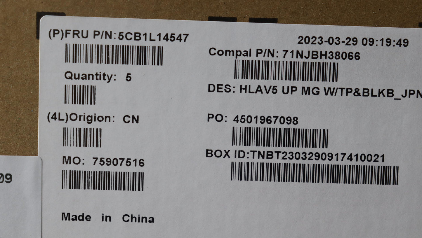 Lenovo Cover Upperassembly Jpn C21Jf - 5CB1L14547