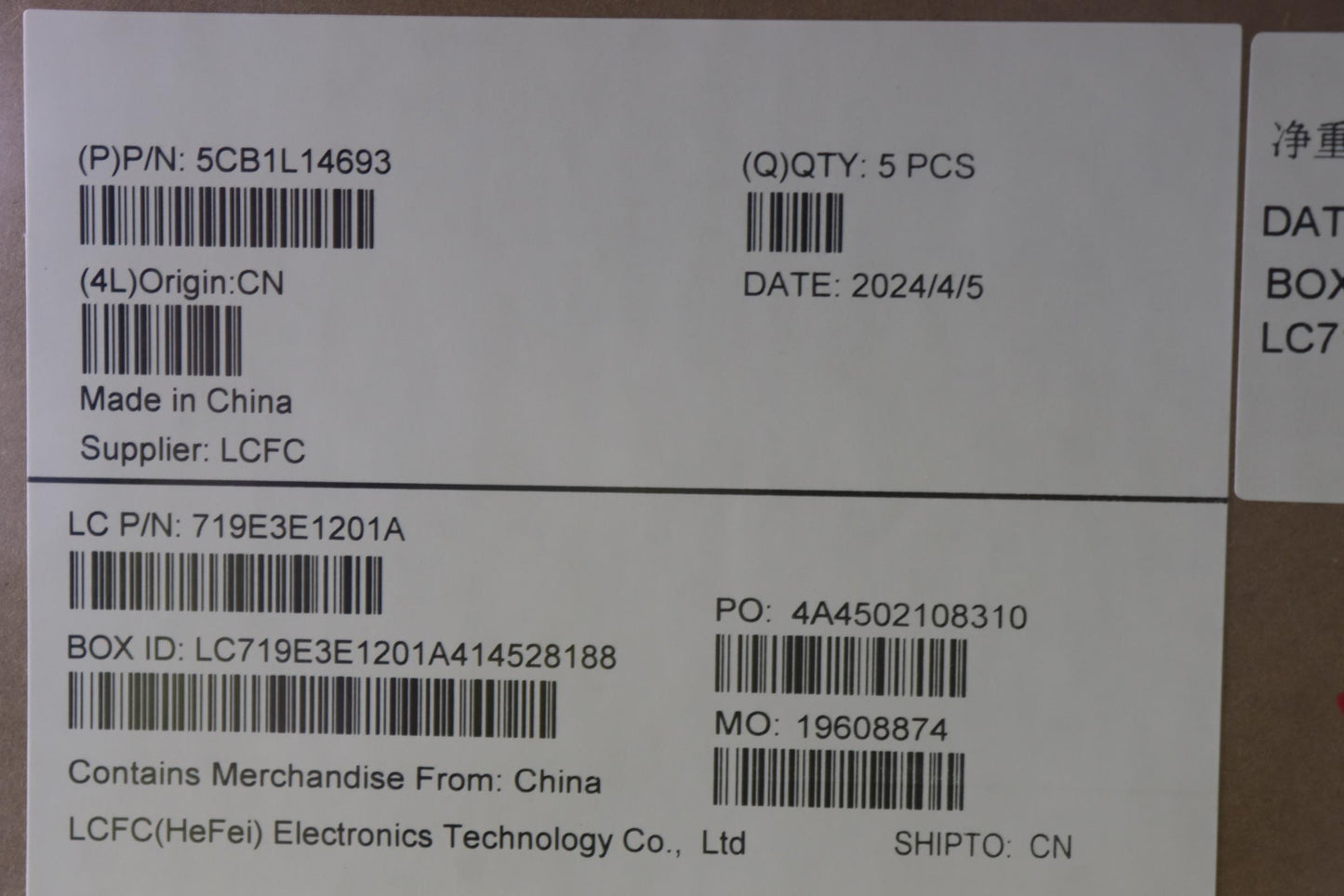 Lenovo Cover Upper Case Assembly Eng - 5CB1L14693