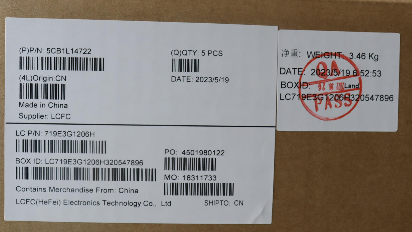 Lenovo Cover Upper Case Assembly Cze/ - 5CB1L14722