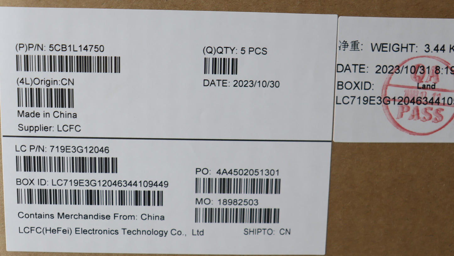 Lenovo Cover Upper Case Assembly Eng - 5CB1L14750