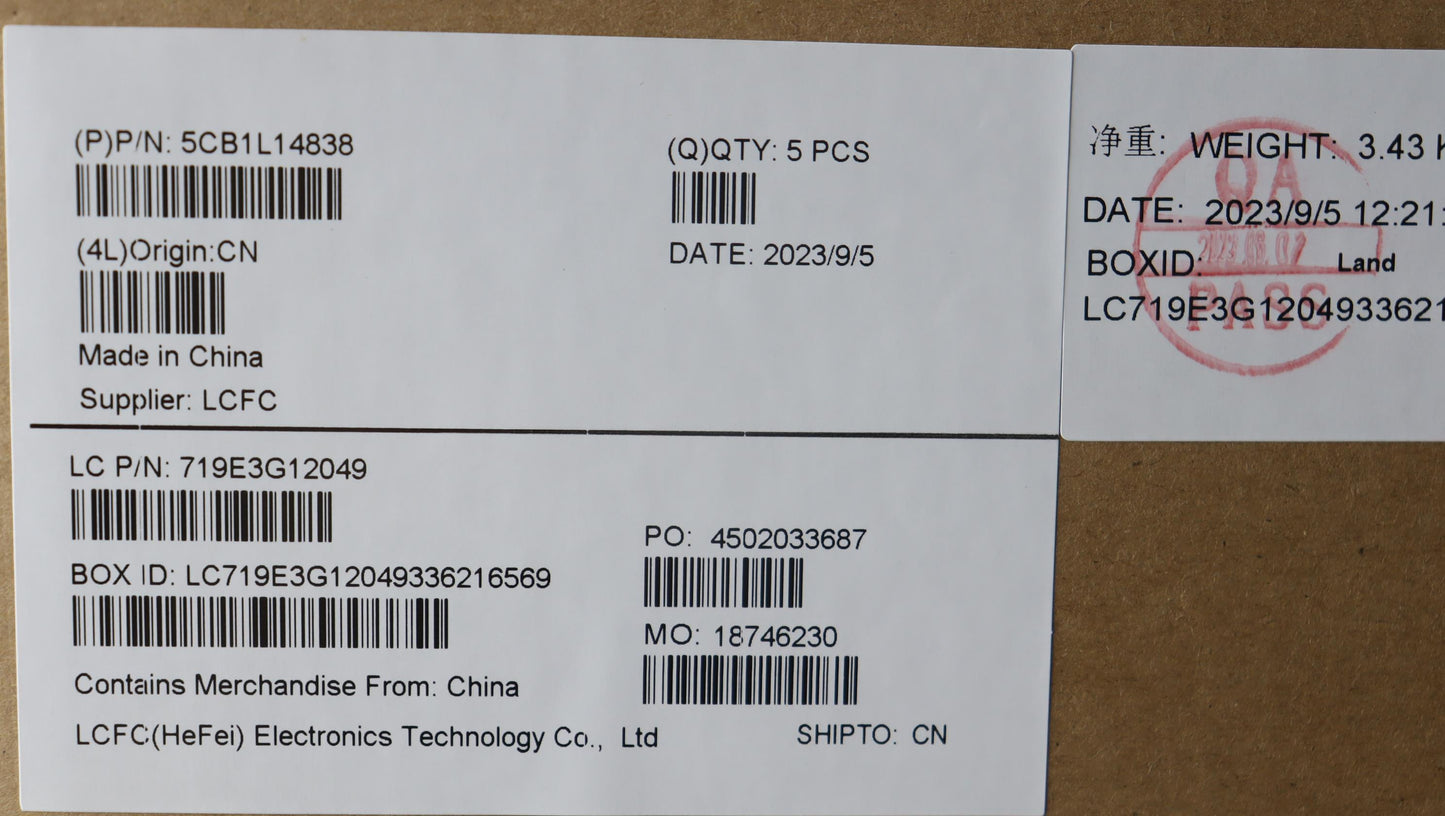 Lenovo Cover Upper Case Assembly Euro - 5CB1L14838