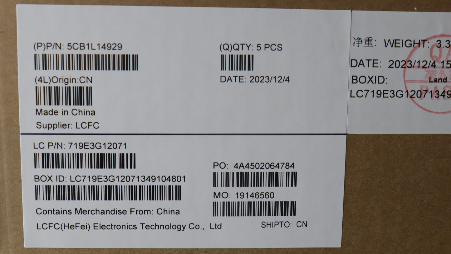 Lenovo Cover Upper Case Assembly Fra - 5CB1L14929