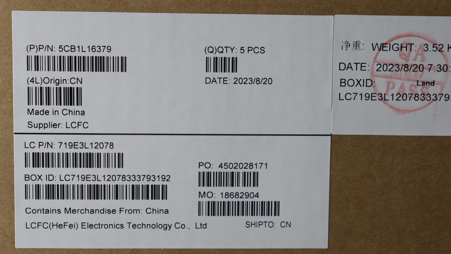 Lenovo Cover Upper Case Assembly Fra - 5CB1L16379