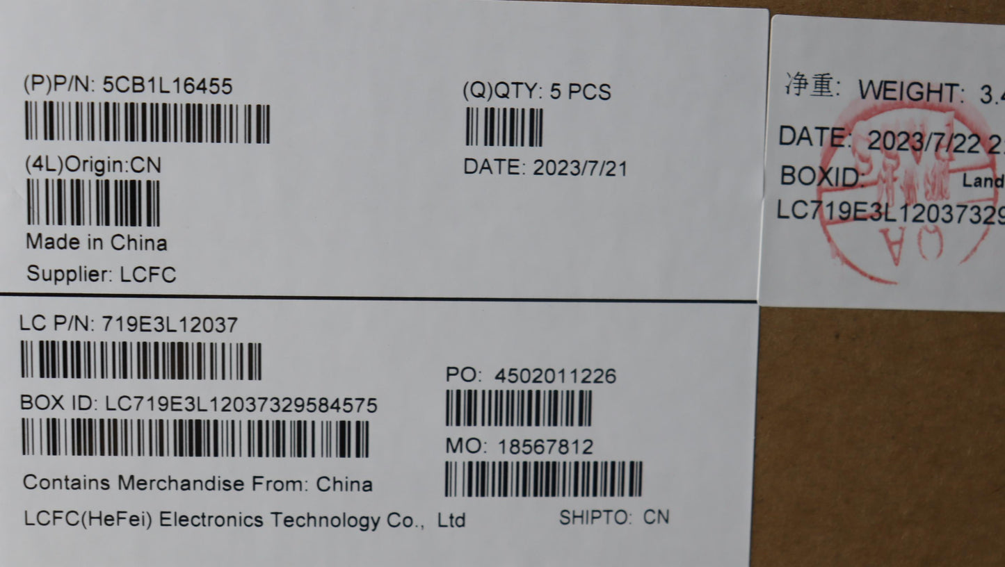 Lenovo Cover Upper Case Assembly Bel - 5CB1L16455