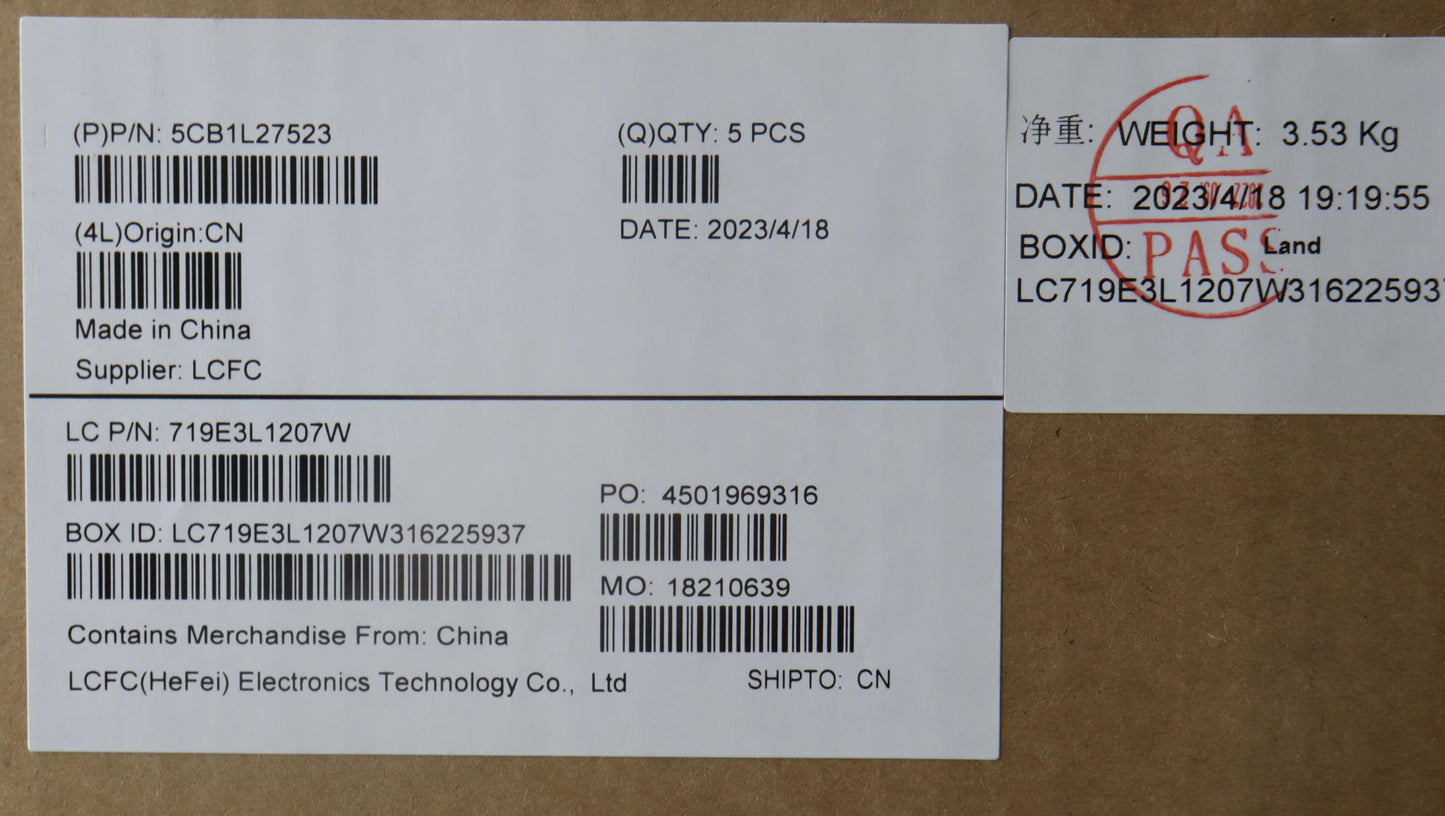 Lenovo Cover Upper Case Assembly Slv - 5CB1L27523