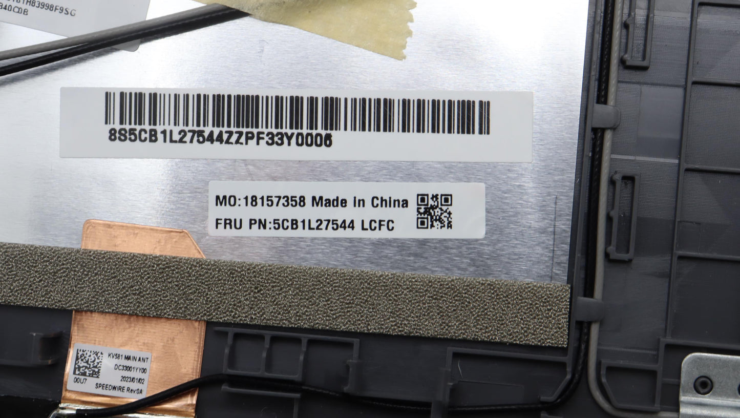 Lenovo Cover Upper Case Assembly Fra - 5CB1L27544