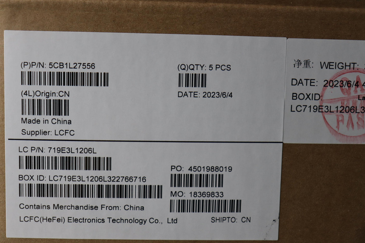 Lenovo Cover Upper Case Assembly Euro - 5CB1L27556