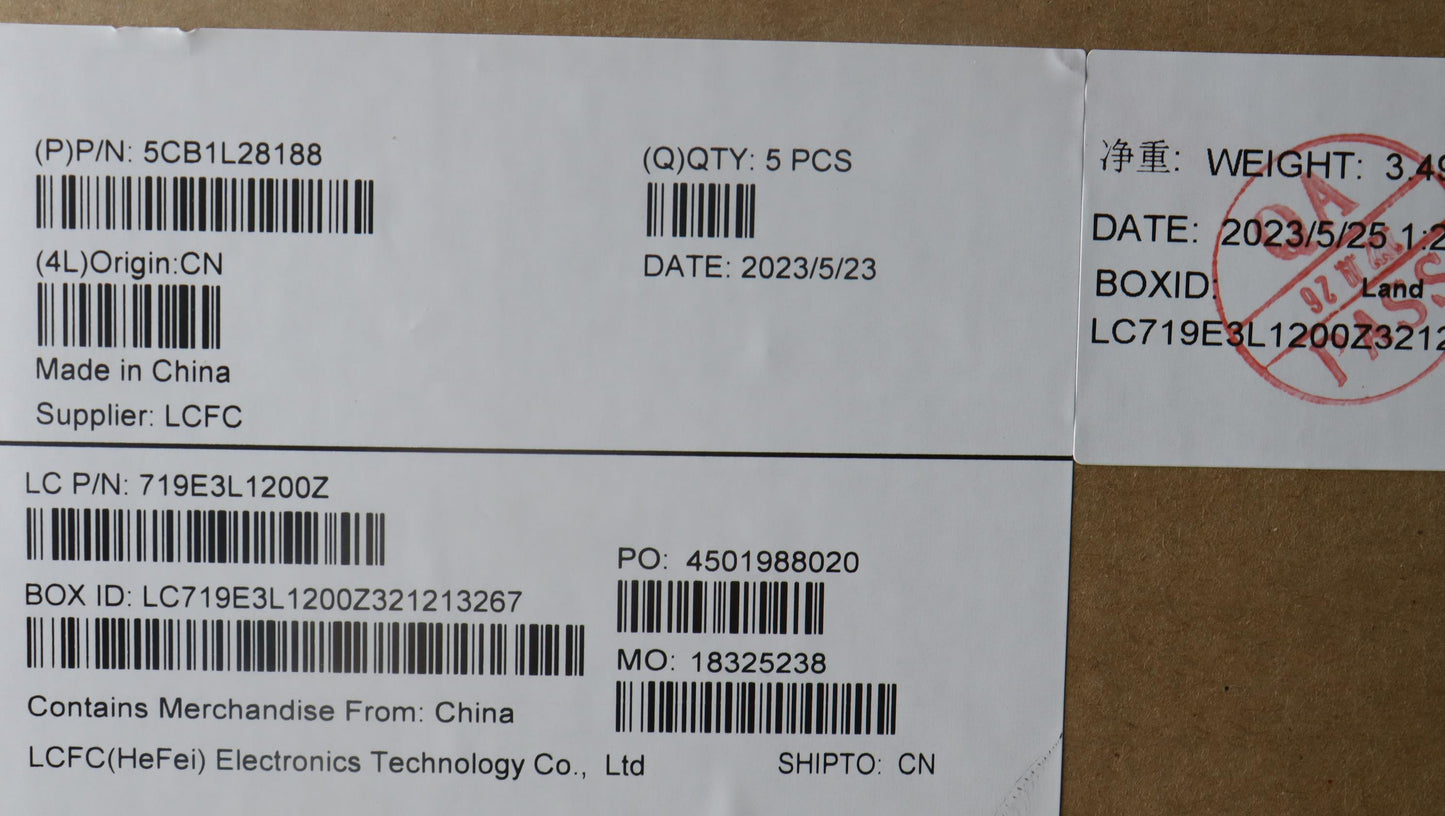Lenovo Cover Upper Case Assembly Euro - 5CB1L28188
