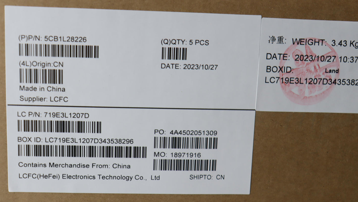 Lenovo Cover Upper Case Assembly Fra - 5CB1L28226