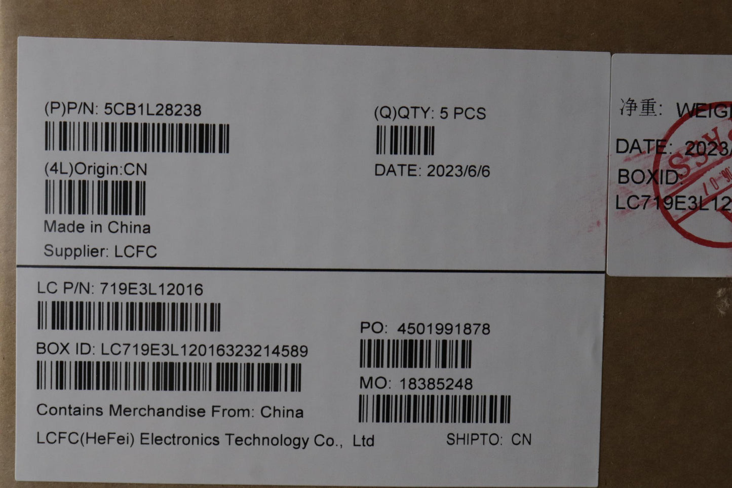 Lenovo Cover Upper Case Assembly Euro - 5CB1L28238