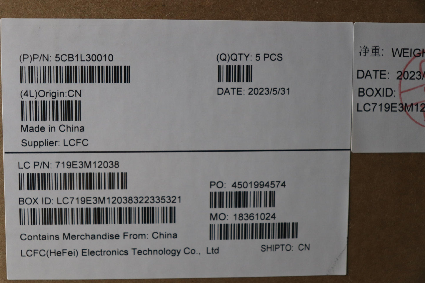 Lenovo Cover Upper Case Assembly Eng - 5CB1L30010