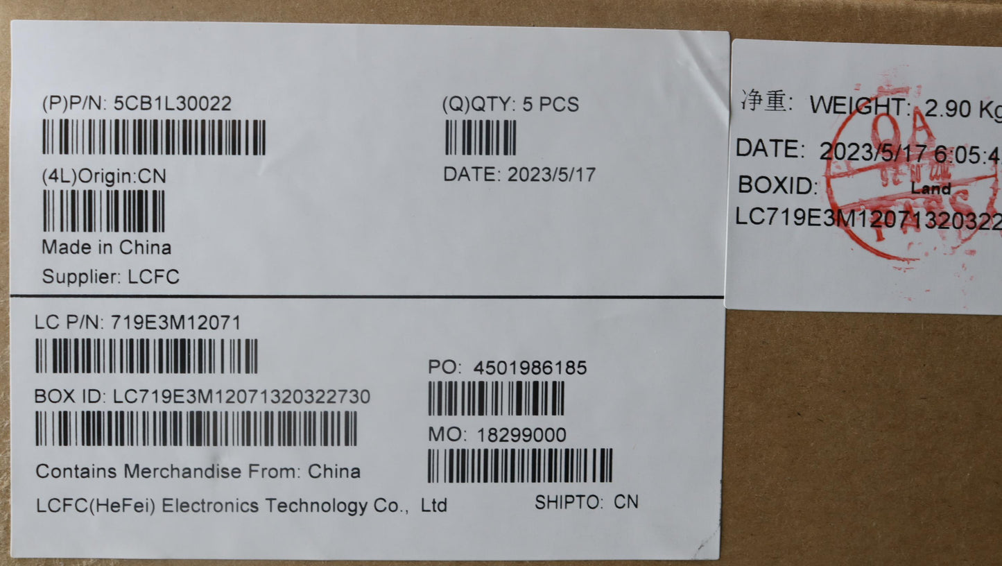 Lenovo Cover Upper Case Assembly Fra - 5CB1L30022