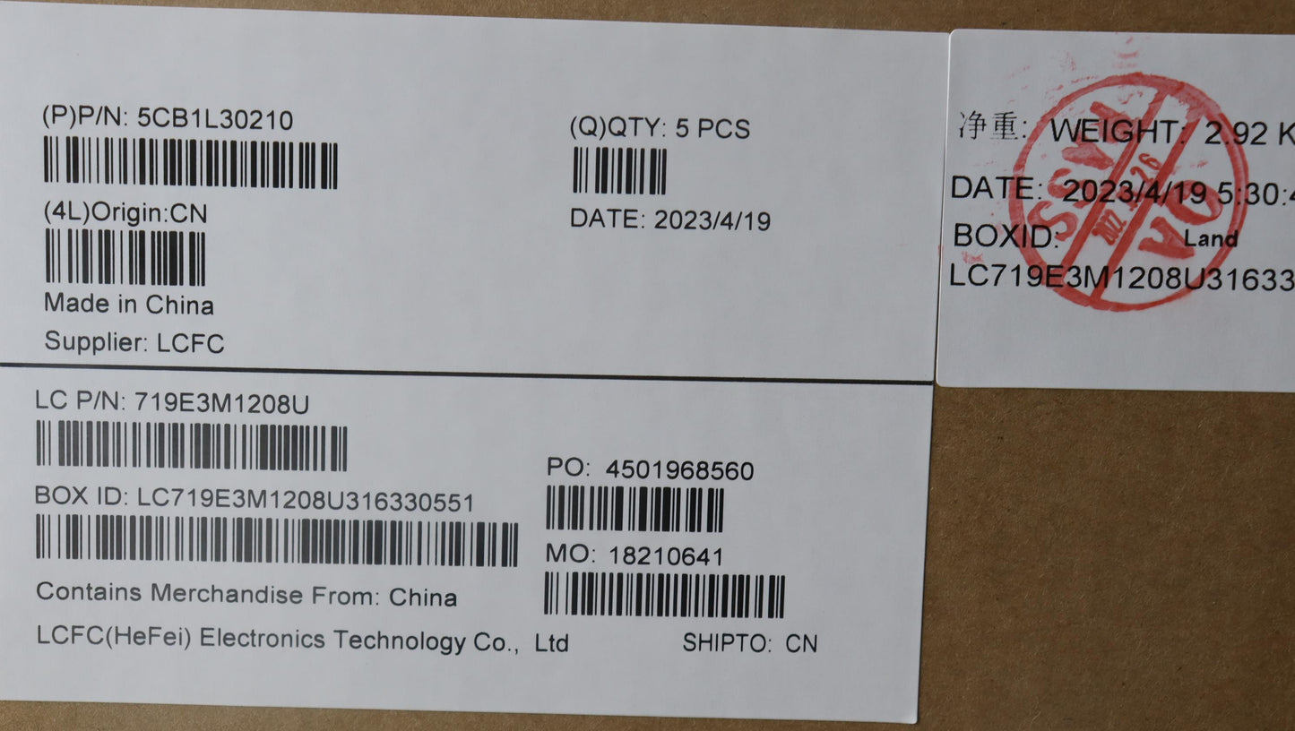 Lenovo Cover Upper Case Assembly Eng - 5CB1L30210