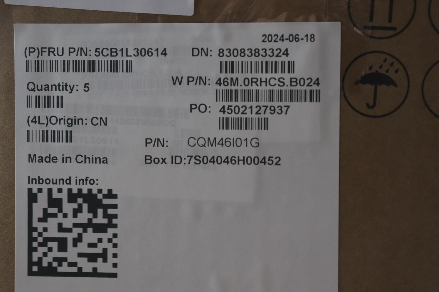 Lenovo Cover Upper Case Assembly Nord - 5CB1L30614
