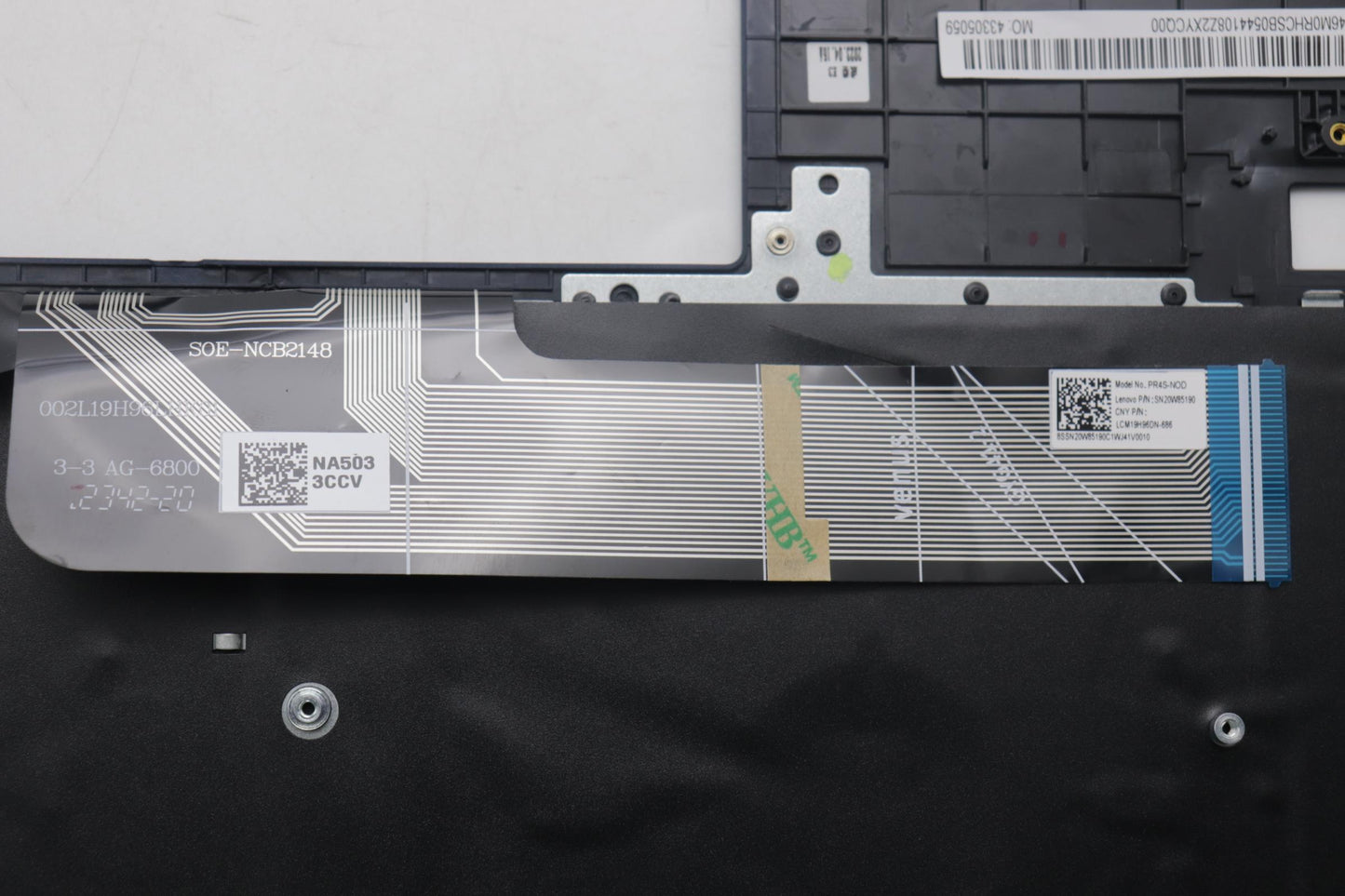 Lenovo Cover Upper Case Assembly Nord - 5CB1L30645
