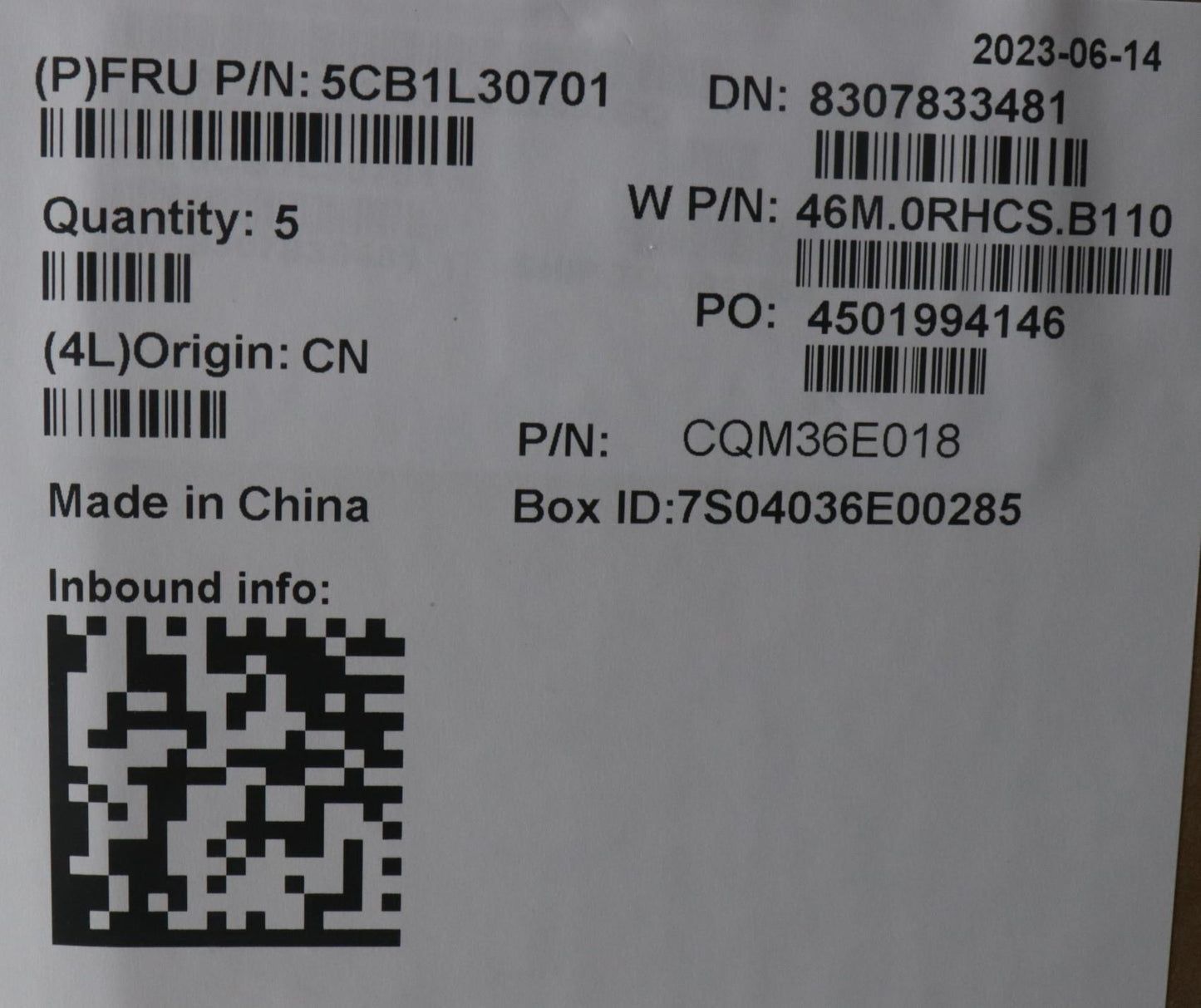Lenovo Cover Upper Case Assembly Fra - 5CB1L30701