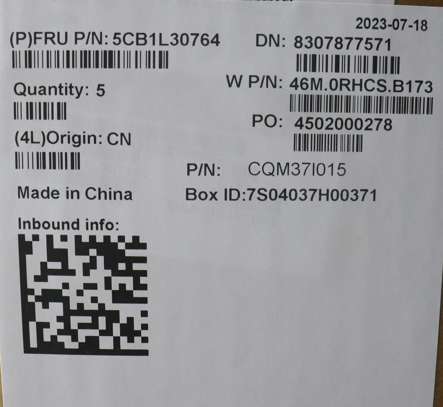 Lenovo Cover Upper Case Assembly Fra - 5CB1L30764
