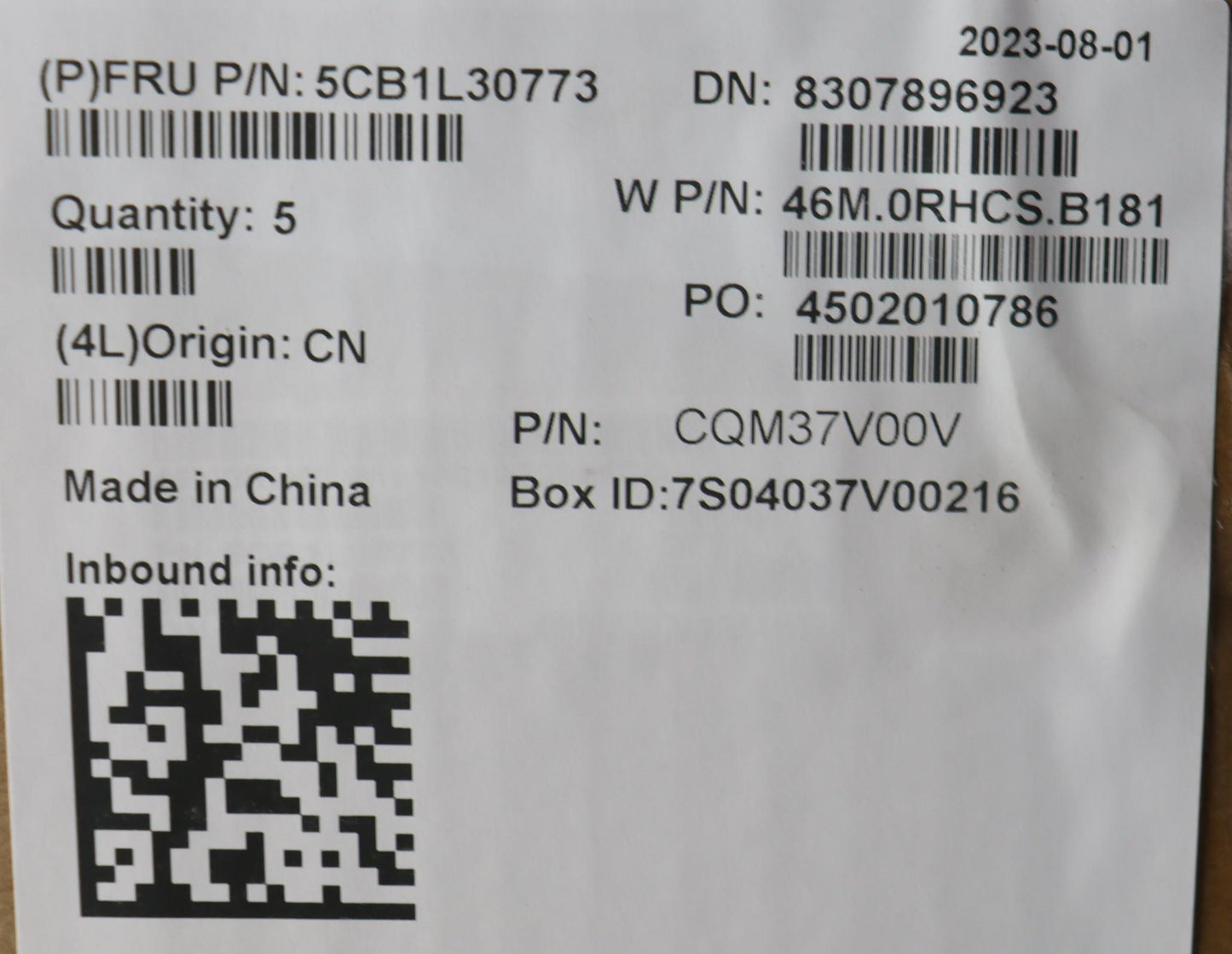 Lenovo Cover Upper Case Assembly Bel - 5CB1L30773