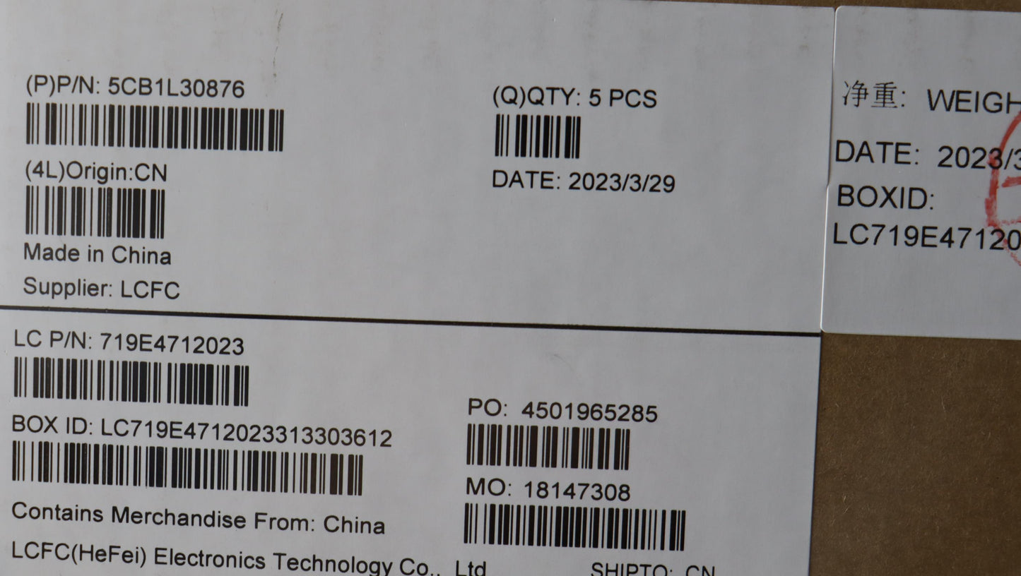 Lenovo Cover Upper Case Assembly Por - 5CB1L30876
