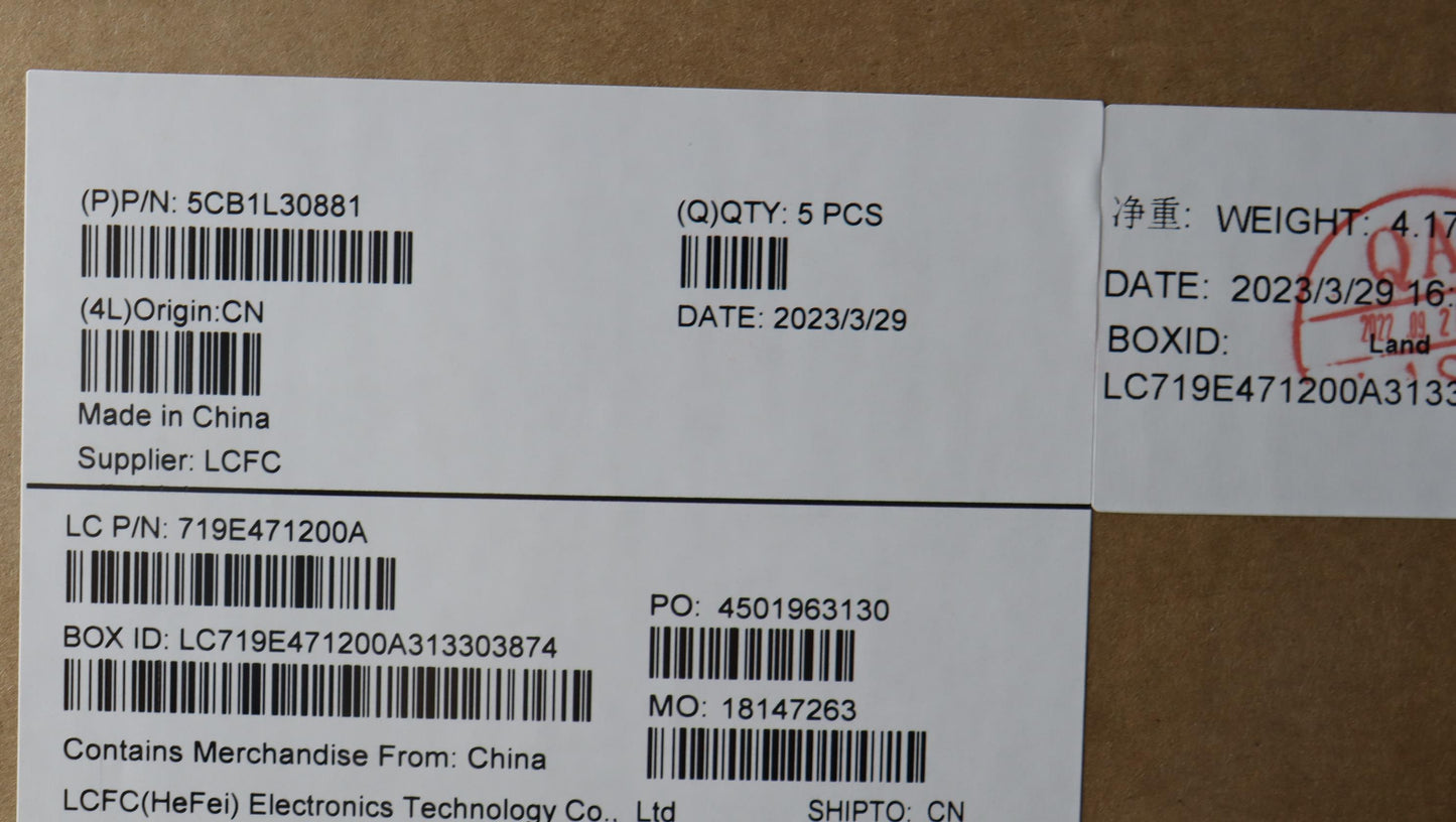 Lenovo Cover Upper Case Assembly Thai - 5CB1L30881