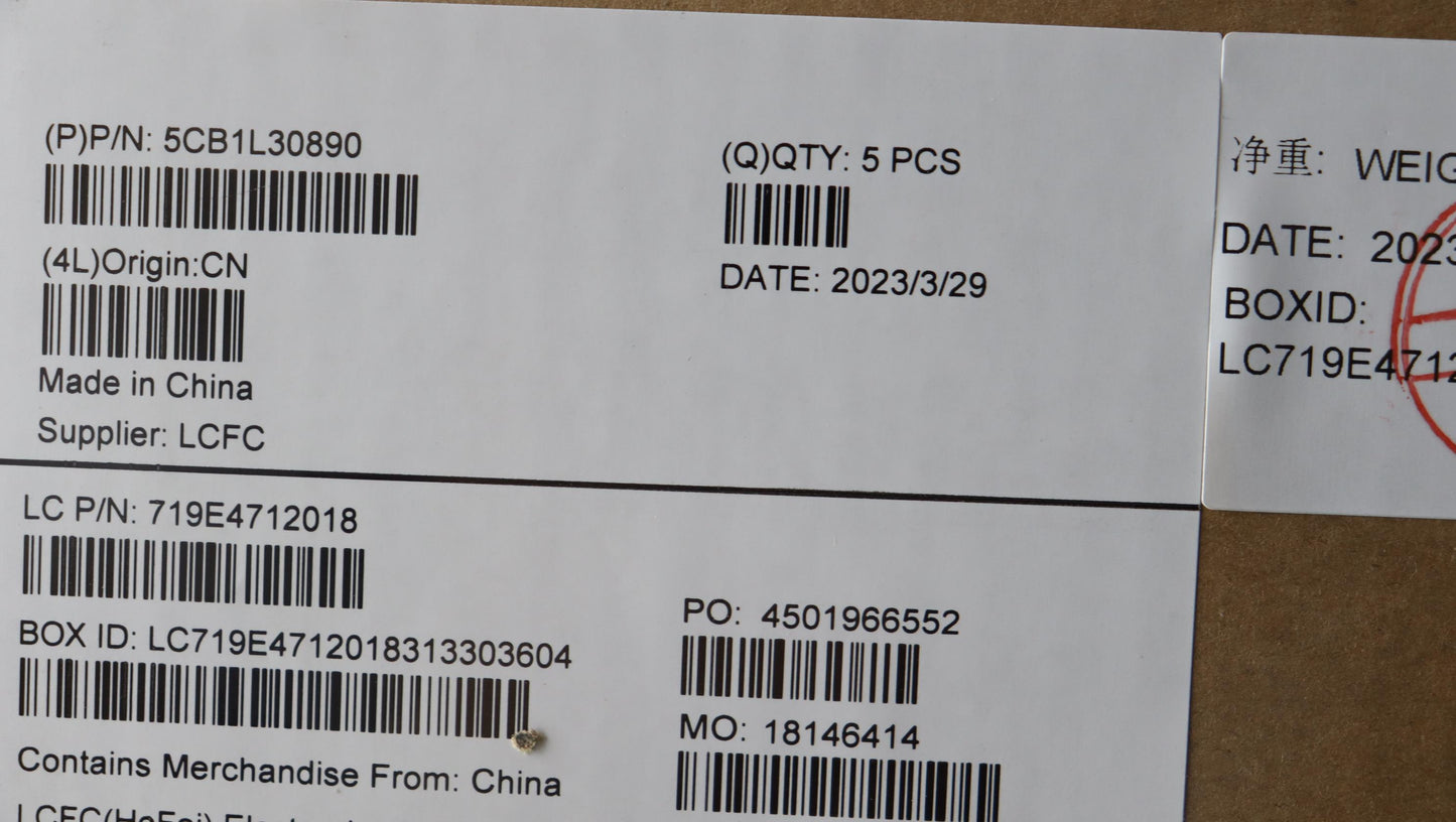Lenovo Cover Upper Case Assembly Eng - 5CB1L30890