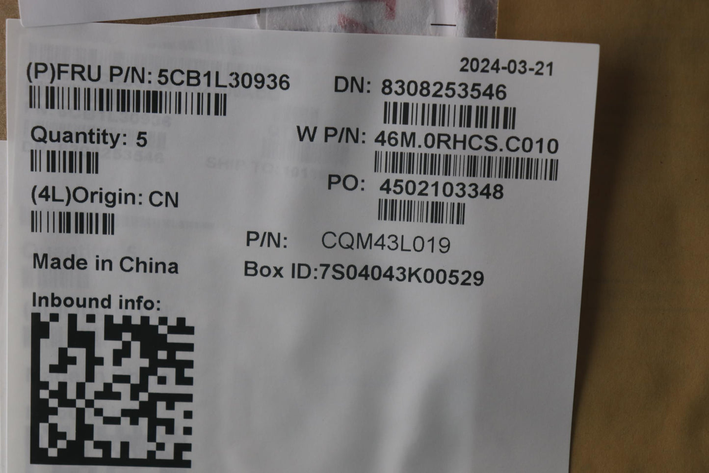 Lenovo Cover Upper Case Assembly Fra/ - 5CB1L30936