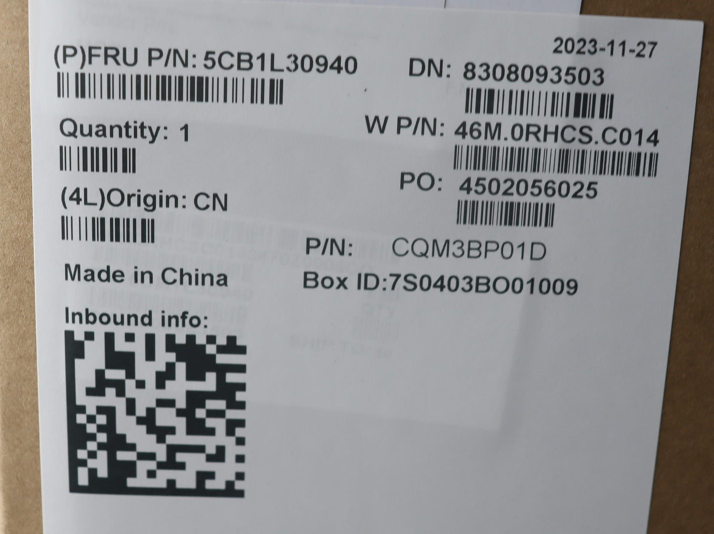 Lenovo Cover Upper Case Assembly Fra - 5CB1L30940