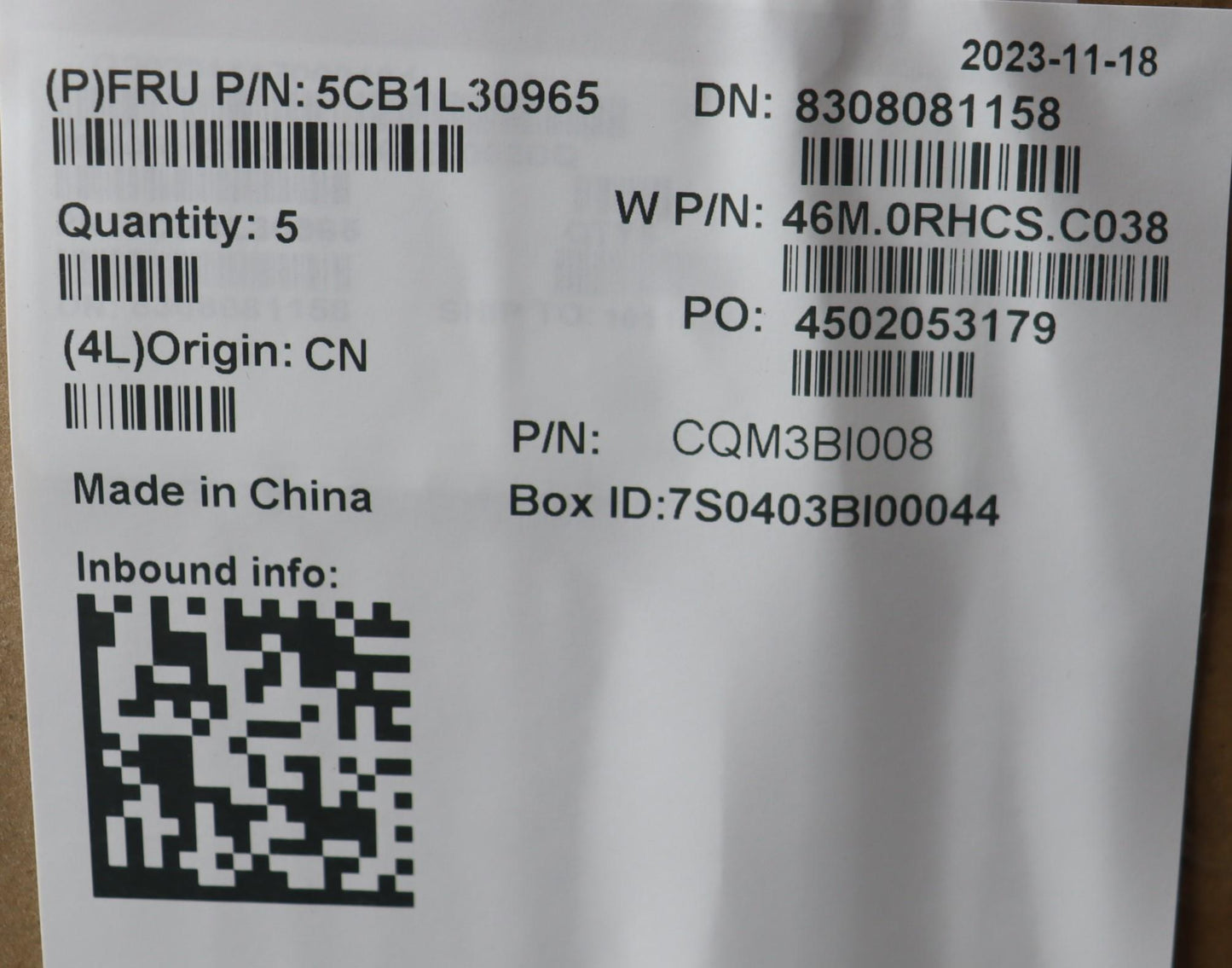 Lenovo Cover Upper Case Assembly Tur - 5CB1L30965