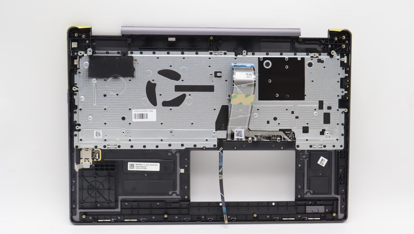 Lenovo Storm Grey C-Cover with USA English Keyboard, Non-Fingerprint - 5CB1L31865