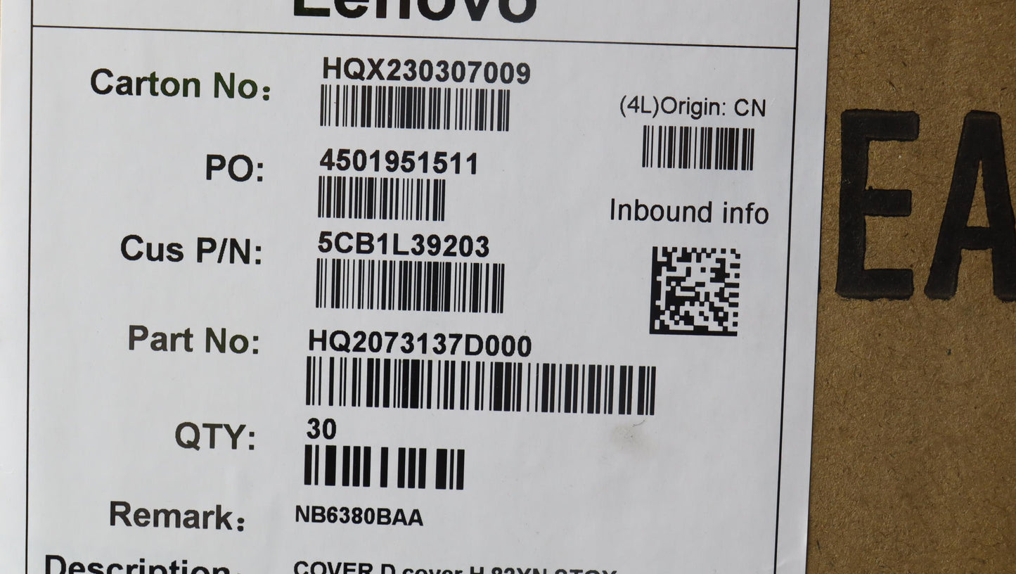 Lenovo Cover D Cover H 82Yn Stgy - 5CB1L39203