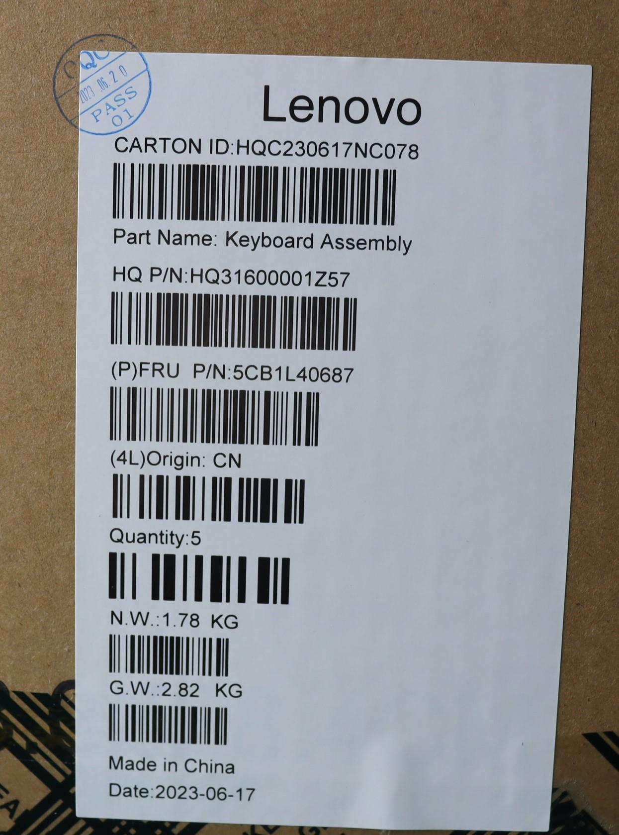 Lenovo Cover Upper Case Assembly Jpn - 5CB1L40687