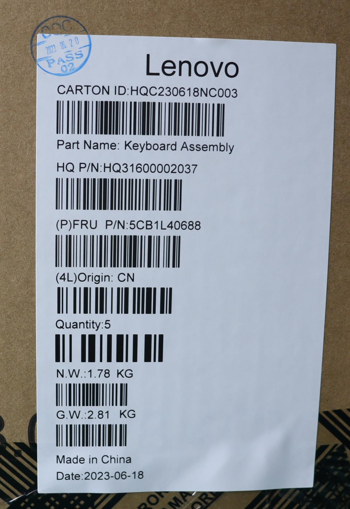 Lenovo Cover Upper Case Assembly Jpn - 5CB1L40688