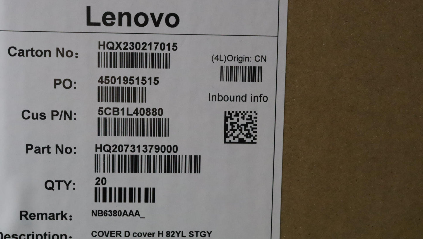 Lenovo Cover D Cover H 82Yl Stgy - 5CB1L40880
