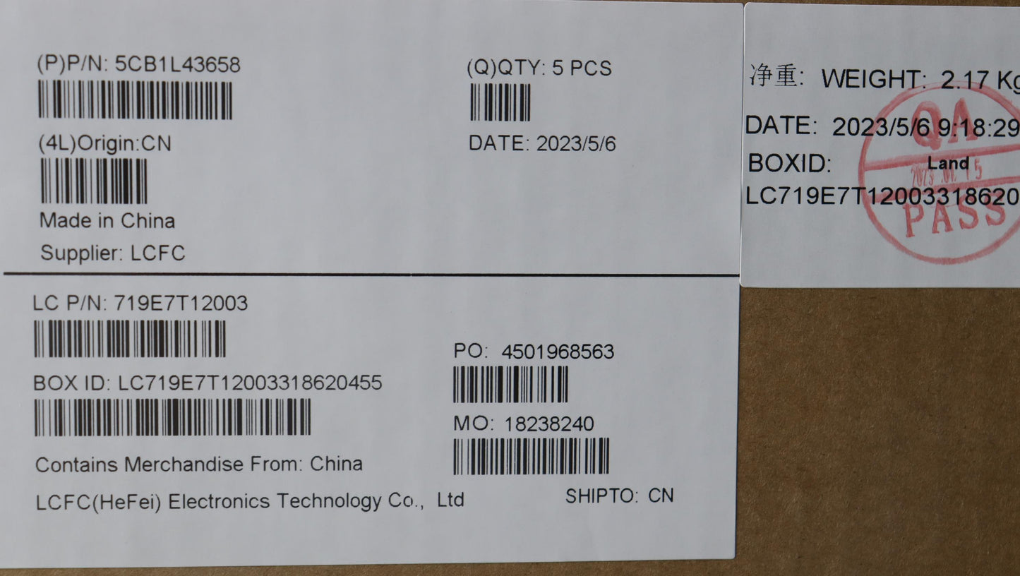 Lenovo Cover Upper Case Assembly Eng - 5CB1L43658