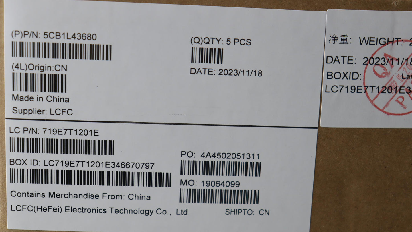 Lenovo Cover Uppercaseassembly Eng L8 - 5CB1L43680