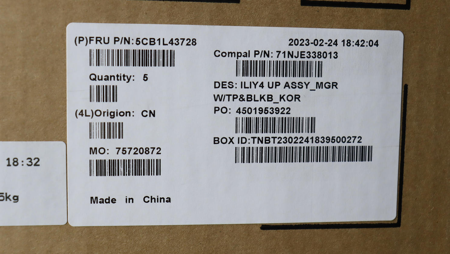Lenovo Cover Uppercaseassembly Kor C2 - 5CB1L43728