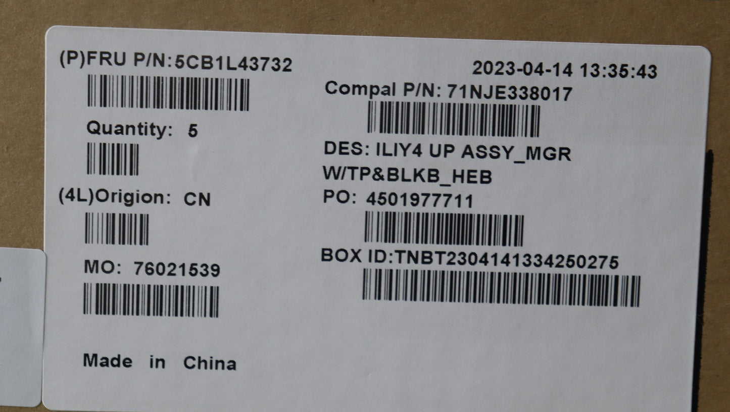 Lenovo Cover Uppercaseassembly Hbw C2 - 5CB1L43732