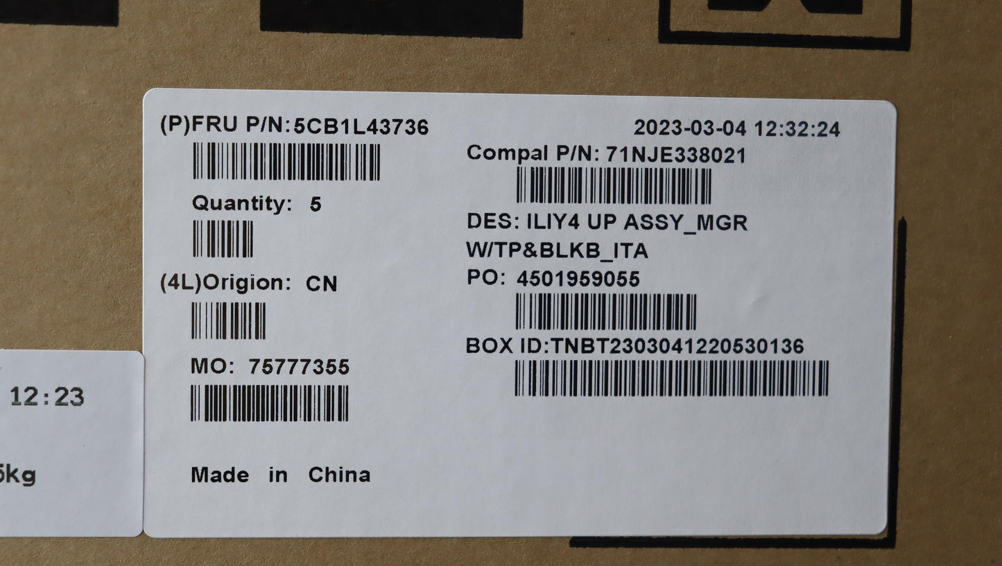Lenovo Cover Uppercaseassembly Ita C2 - 5CB1L43736