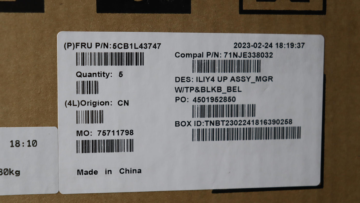 Lenovo Cover Uppercaseassembly Bel C2 - 5CB1L43747