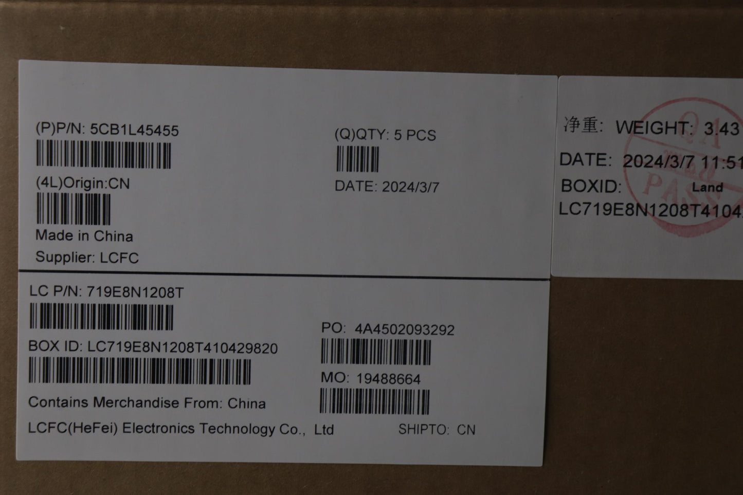 Lenovo Cover Upper Case Assembly Euro - 5CB1L45455