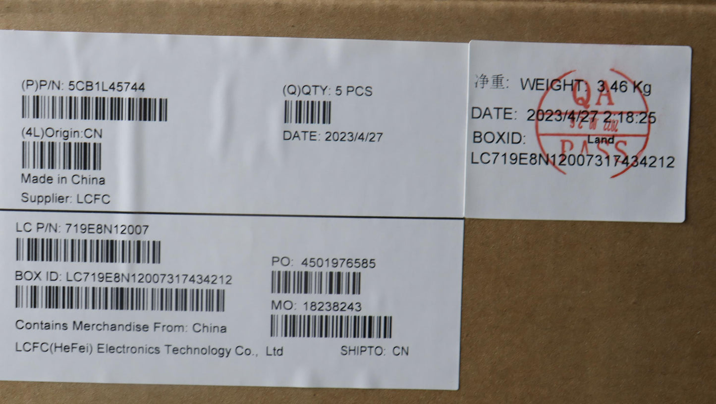 Lenovo Cover Upper Case Assembly Eng - 5CB1L45744