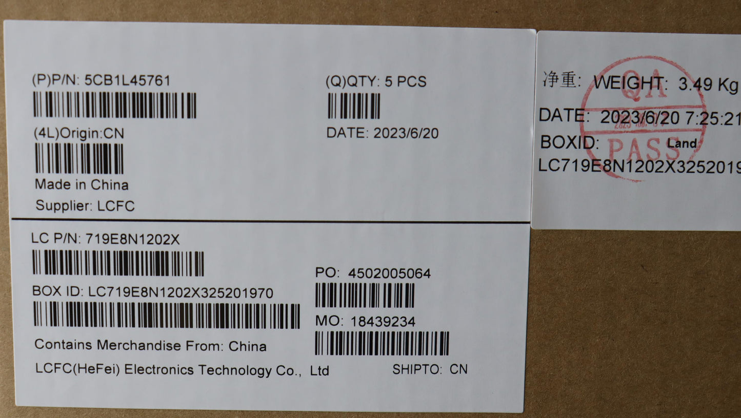 Lenovo Cover Upper Case Assembly Hbw - 5CB1L45761