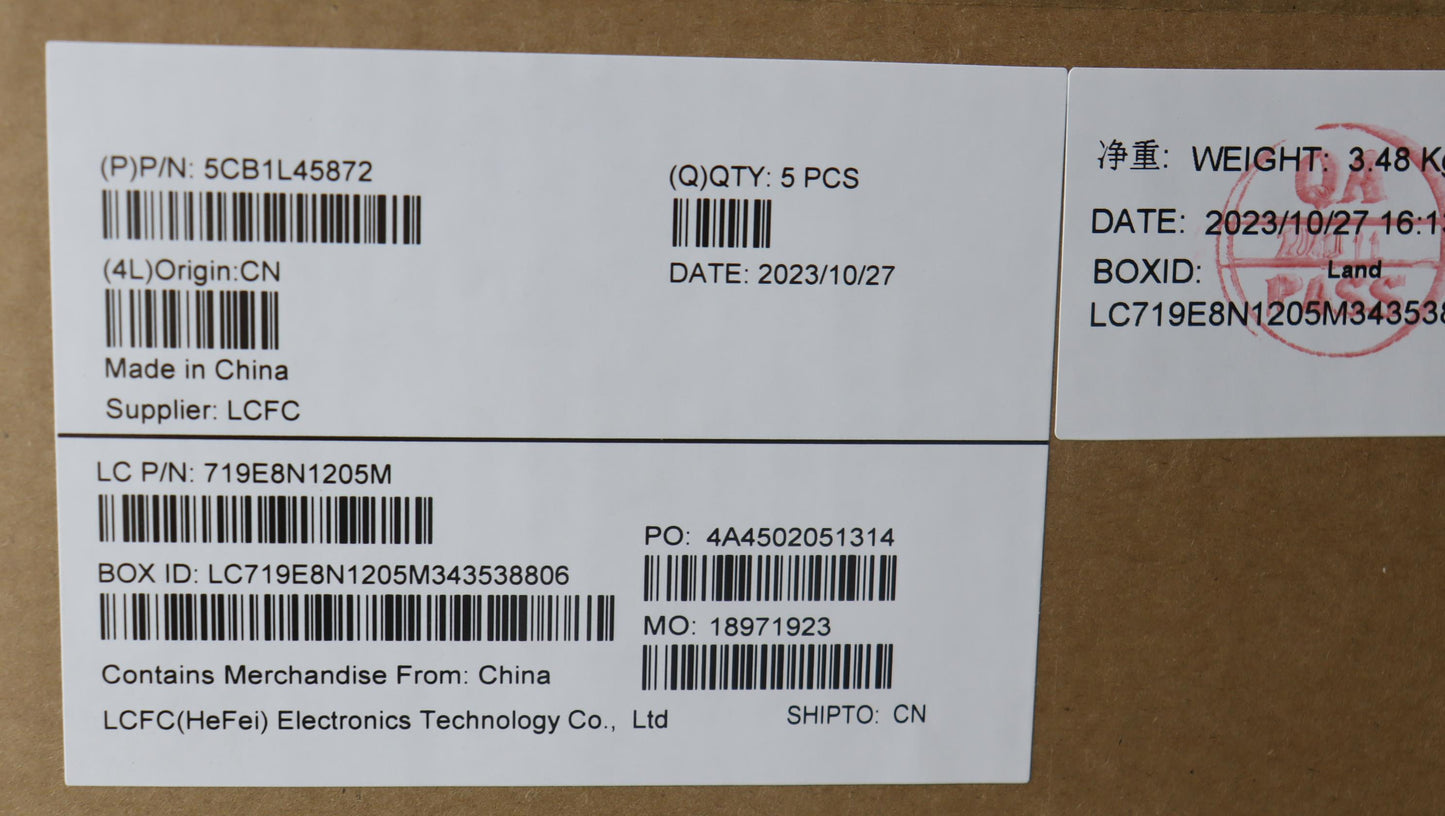 Lenovo Cover Upper Case Assembly Bel - 5CB1L45872