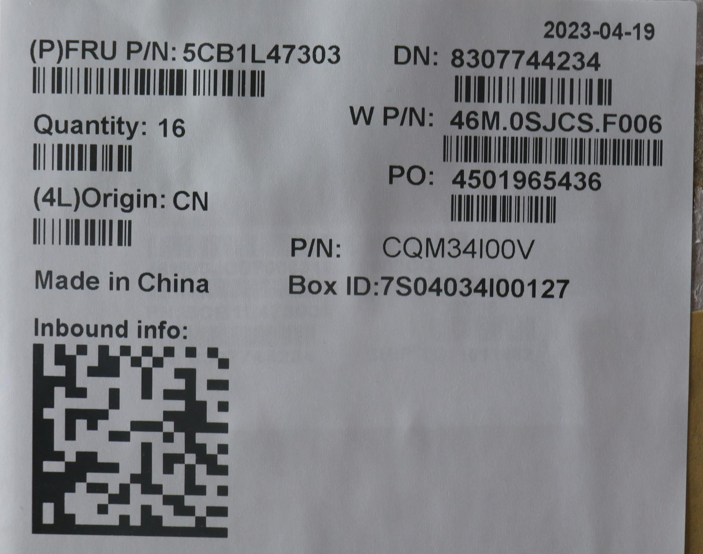 Lenovo Cover Fru C Cover Asm Bk Wlan - 5CB1L47303